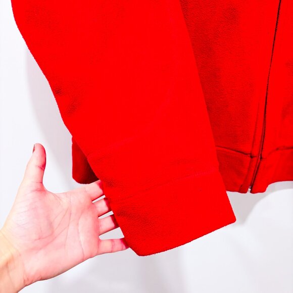 WINDRIVER Red Fleece Zip Jacke | Cozy Casual Winter Layer | XX-Large * - Picture 4 of 8